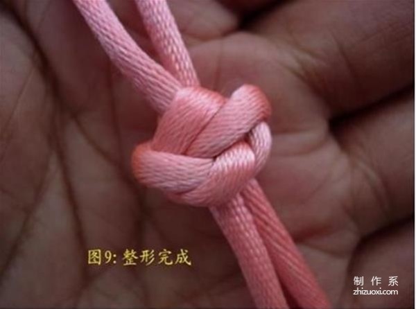 Illustrated tutorial on how to tie the bud knot