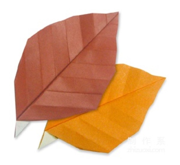 How to make origami with dead leaves