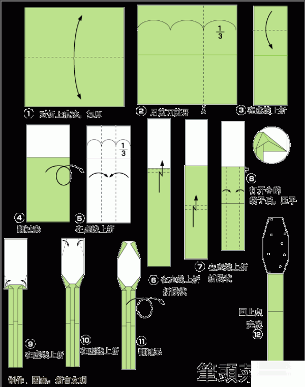 Origami method for children