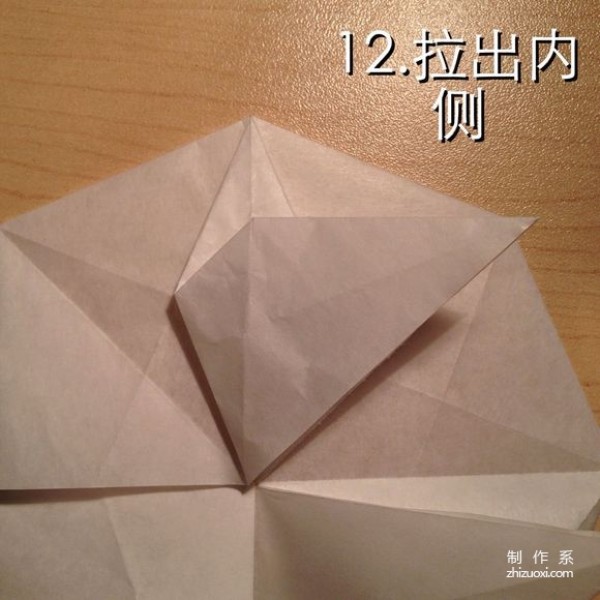 Origami illustrations and real-life tutorials on folding infinite geometric flowers using paper