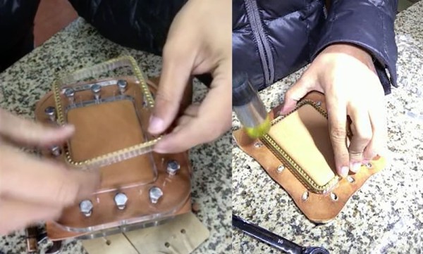 Using Acrylic Molds to Make Leather Cigarette Cases