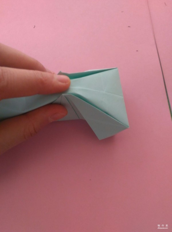 Simple DIY origami method for cute hippopotamus