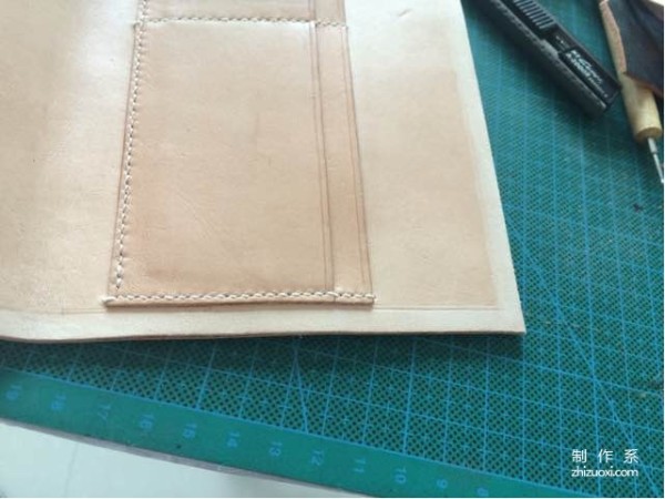 Clutch bag, wallet and mobile phone bag two-in-one handmade bag making method