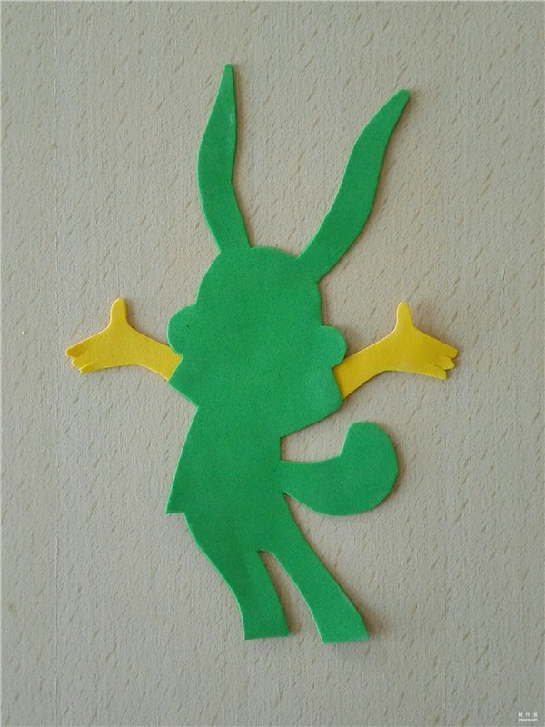 Sponge paper DIY handmade super interesting and cute bunny stickers