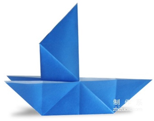 Origami method for childrens paper boat magic boat