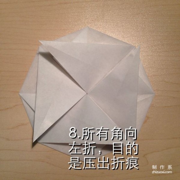 Origami illustrations and real-life tutorials on folding infinite geometric flowers using paper