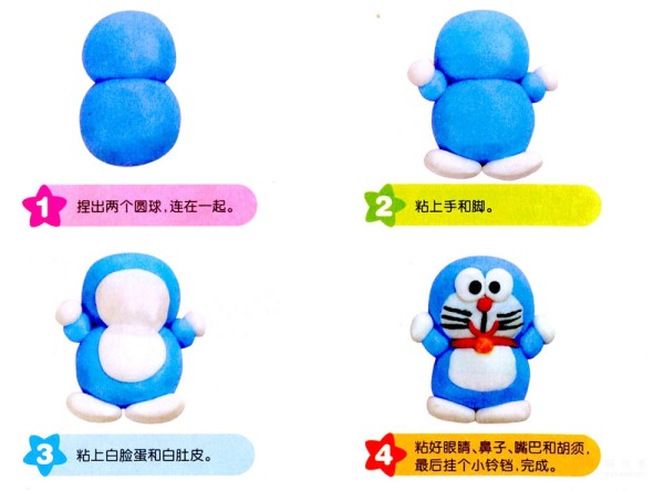 Doraemon Doraemon Color Clay Tutorial