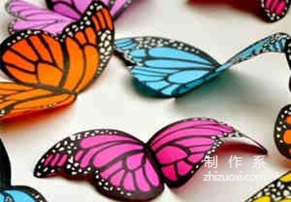 How to make handmade butterfly wings, paper-cut graffiti beautiful butterfly wings DIY tutorial