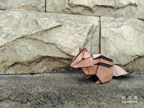 Coloring techniques for origami works, complete paper processing methods and techniques