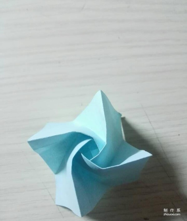 How to fold a wine glass rose, simple origami method of a wine glass rose