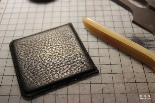 Handmade leather cigarette case making process