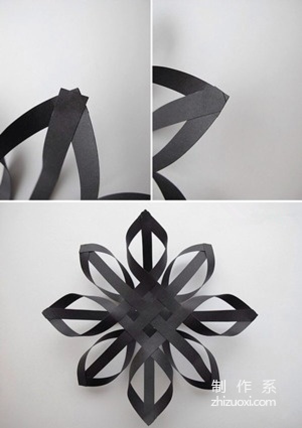 DIY tutorial for making 3D exquisite snowflake patterns