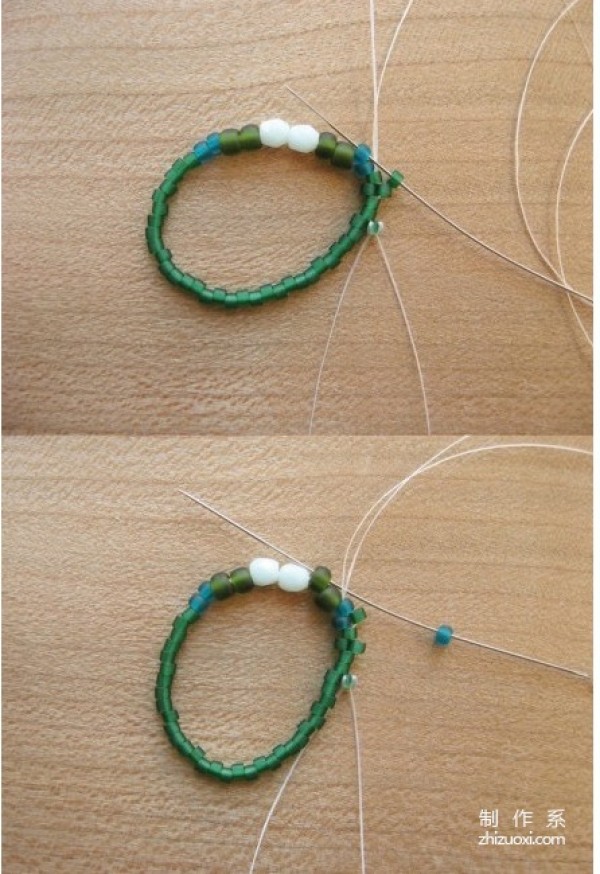 DIY tutorial for making delicate beaded rings