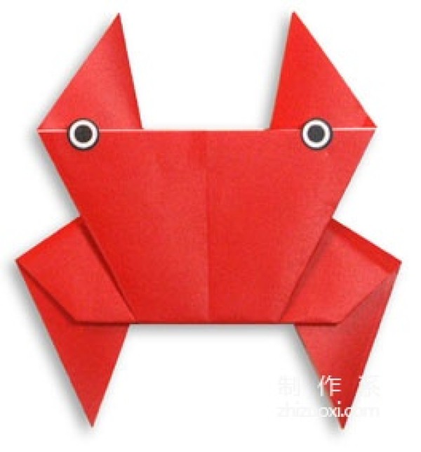 How to fold origami crab for children