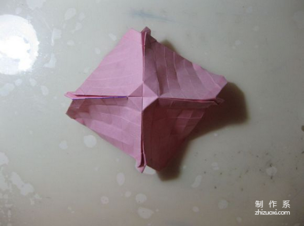 Simple and beautiful handmade origami method of ice cream roses