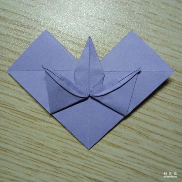 Creative paper cranes and hearts DIY handmade origami method of paper cranes