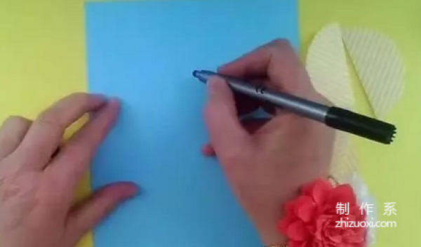 Simple DIY method for children to make butterfly patterns by hand