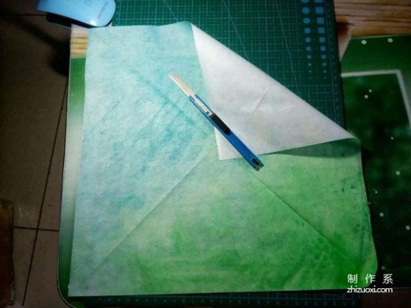 Coloring techniques for origami works, complete paper processing methods and techniques