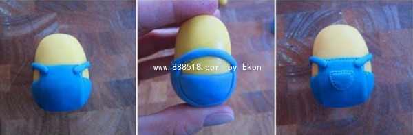 Pottery finger art creative handmade ultra-light clay cute minion production illustration