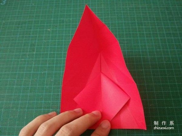 Simple Christmas Crane Origami Illustration Complete Tutorial