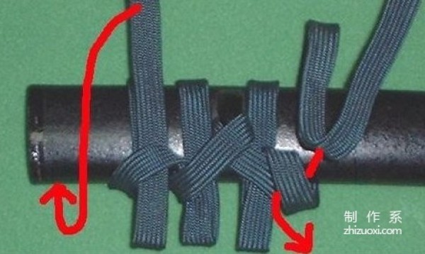 How to knit Ronin Knot Knife Rope, how to tie Knife Rope