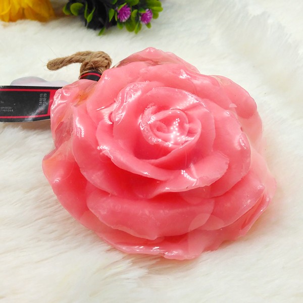 Appreciation of DIY beautiful cleansing rose-shaped essential oil handmade soap products