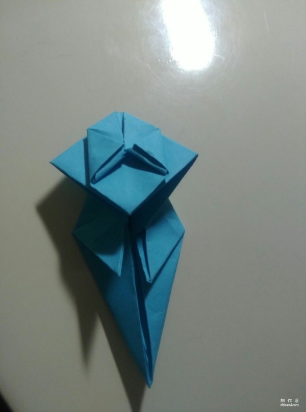 Simple and beautiful snail origami method illustrated tutorial