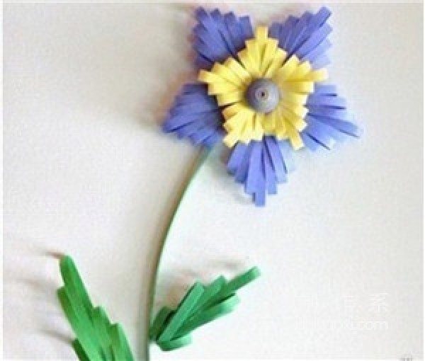 Origami wildflowers, simple handmade tutorial for quilling paper flowers