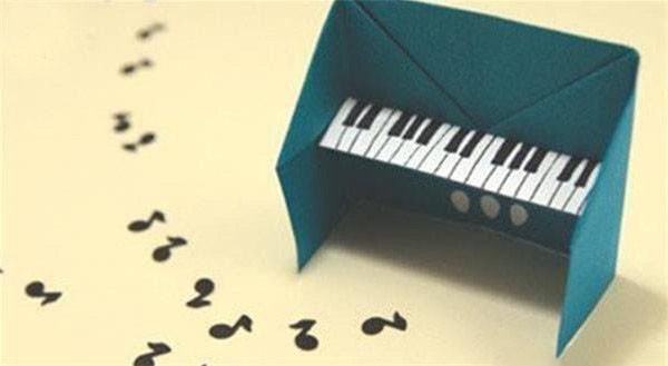 Creative DIY Appreciation of Origami Piano Handmade Cute Piano Products