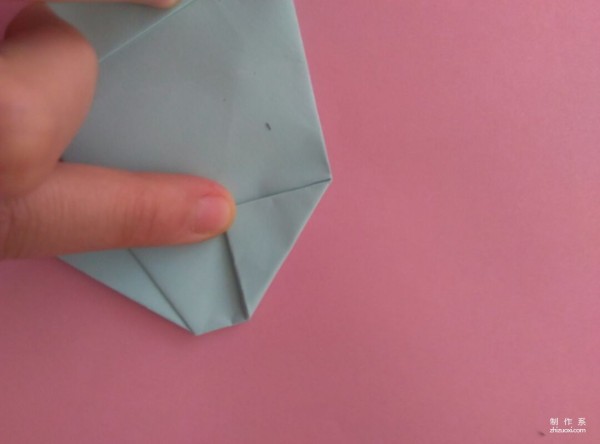 Simple DIY origami method for cute hippopotamus