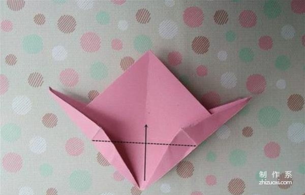 How to make origami four-pointed star paper box, manual origami method tutorial of paper box