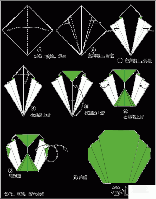 Cabbage origami method