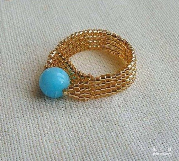 How to make a beautiful gemstone ring with handmade beads