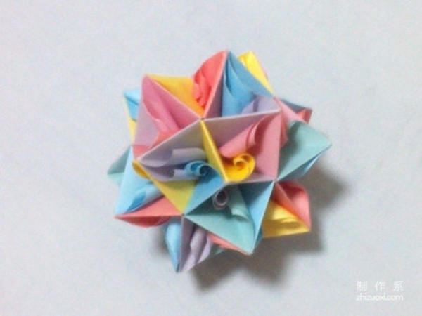 Beautiful paper balls and flower ball origami DIY illustrated tutorials