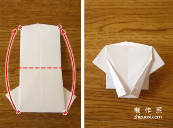 Detailed tutorial on how to make a small shirt using dollar origami