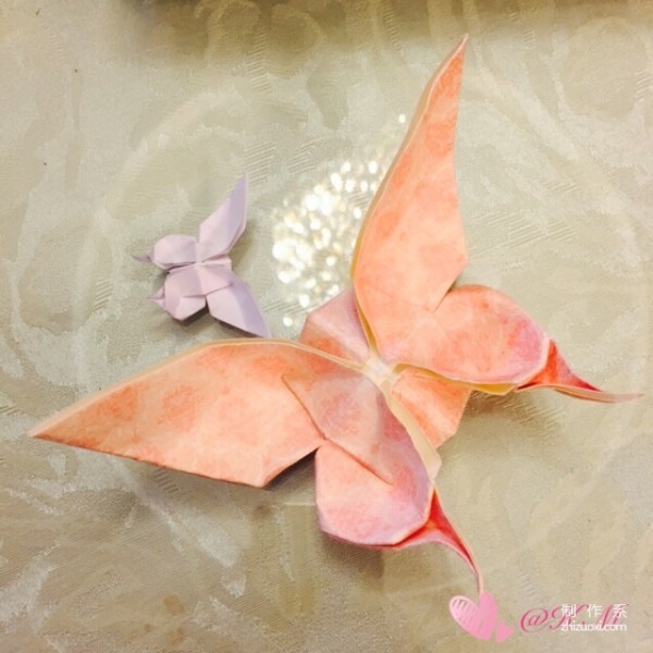 Origami method of handmade swallowtail butterfly Feifei