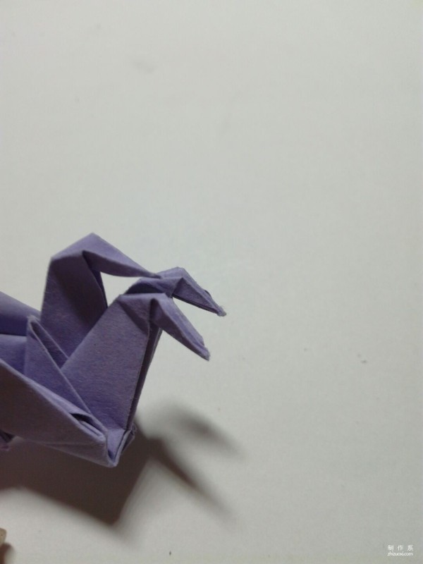 How to fold the three-headed paper crane, teach you how to fold the super weird three-headed paper crane using colored paper