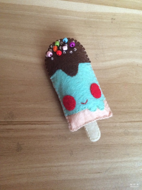 Fabric hand-making tutorial, hand-made patchwork method of non-woven ice cream (ice cream)