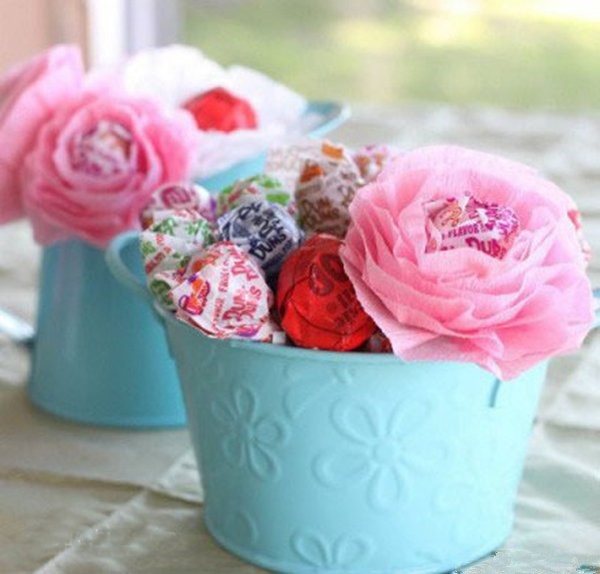 crepe paper flower artwork