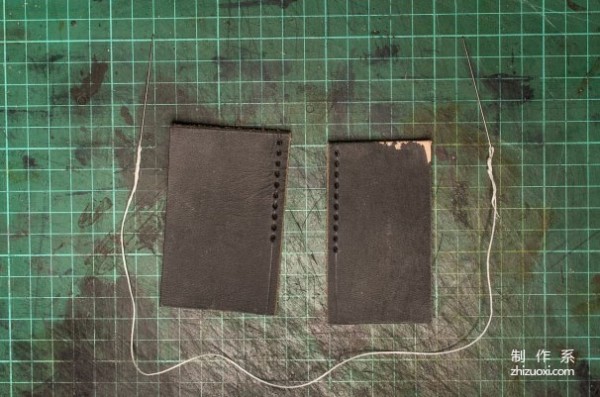 Cross stitching method for leather (illustrated tutorial)