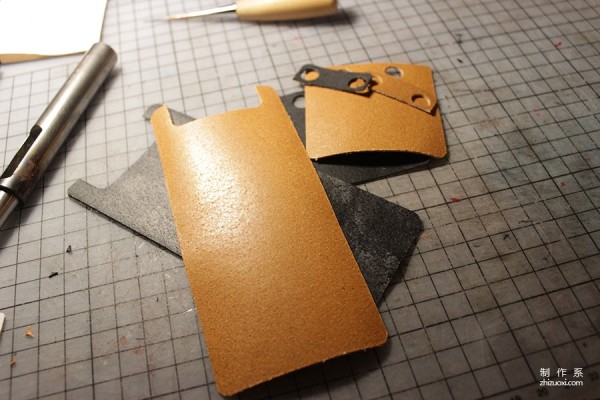 Handmade leather cigarette case making process