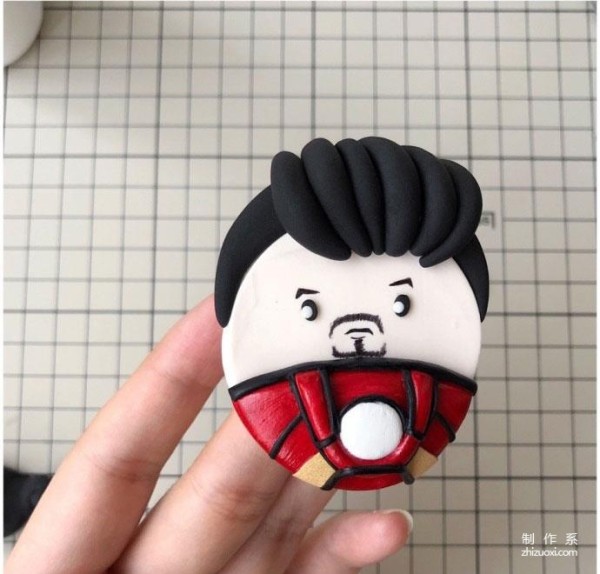 Cute Iron Man doll handmade tutorial with soft clay