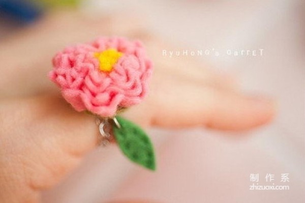 Non-woven handmade bohemian style ring