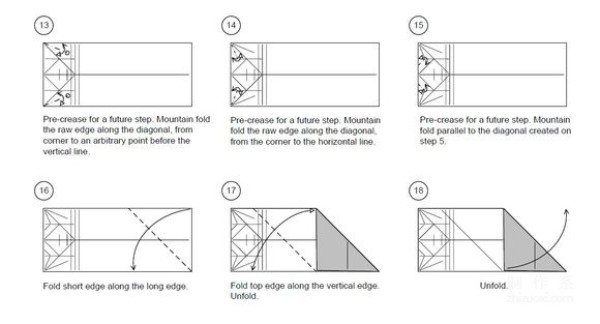 Detailed tutorial of dollar carp origami banknote real shot pictures