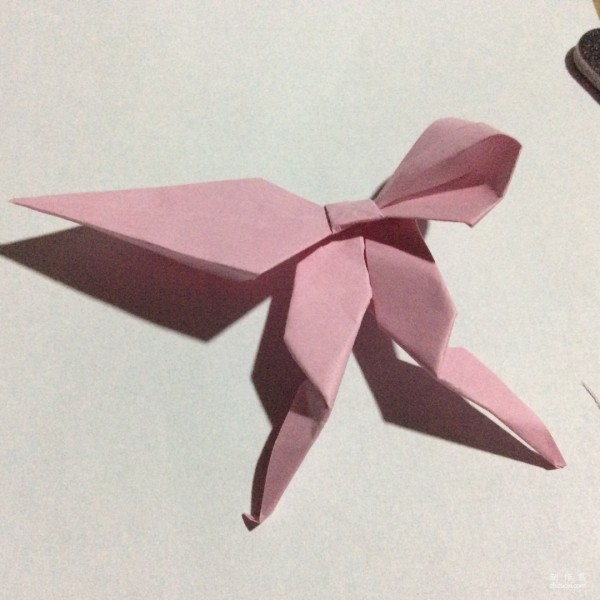 Very simple bow origami method illustrated tutorial