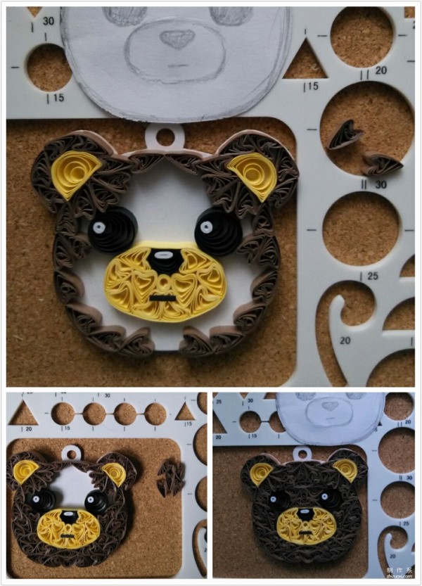 DIY method for making arrow-roll bear’s quilling paper