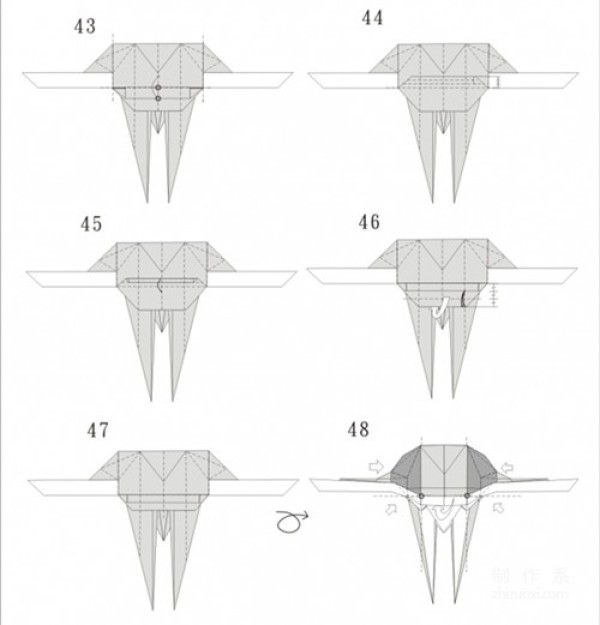 Spongebob’s handmade origami making illustrated tutorial