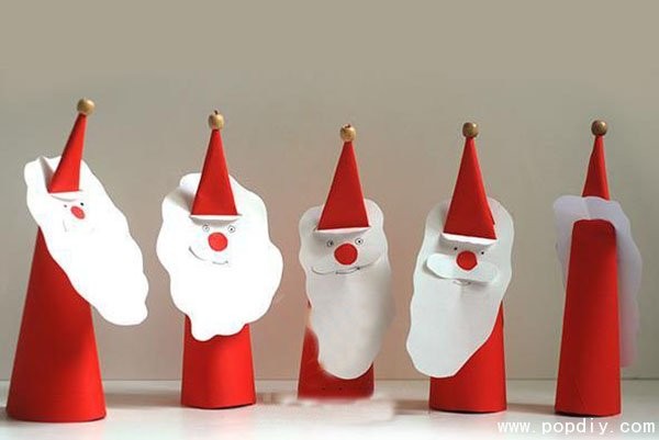 Appreciation of handmade DIY creative Santa Claus works