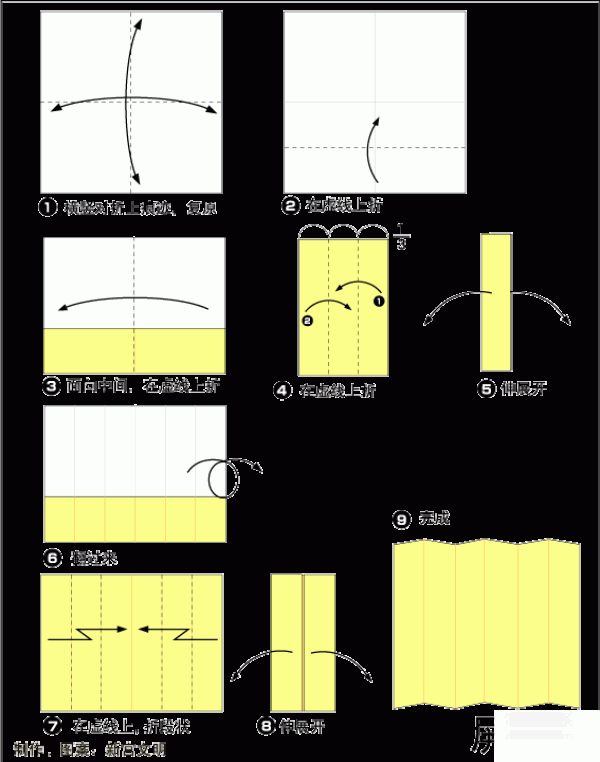 Origami method of humanoid combination