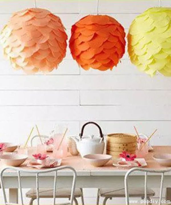 DIY creative handmade fabrics to make colorful and beautiful lanterns